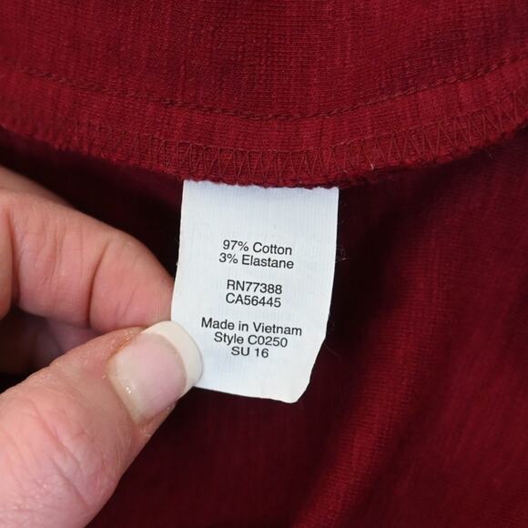 J. Crew Factory Womens M Daybreak Dress with Pockets in Burgundy - Picture 9 of 10